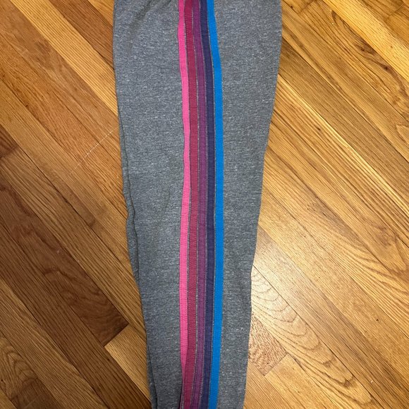Aviator Nation - 5 STRIPE SWEATPANTS - HEATHER GREY - Picture 2 of 5